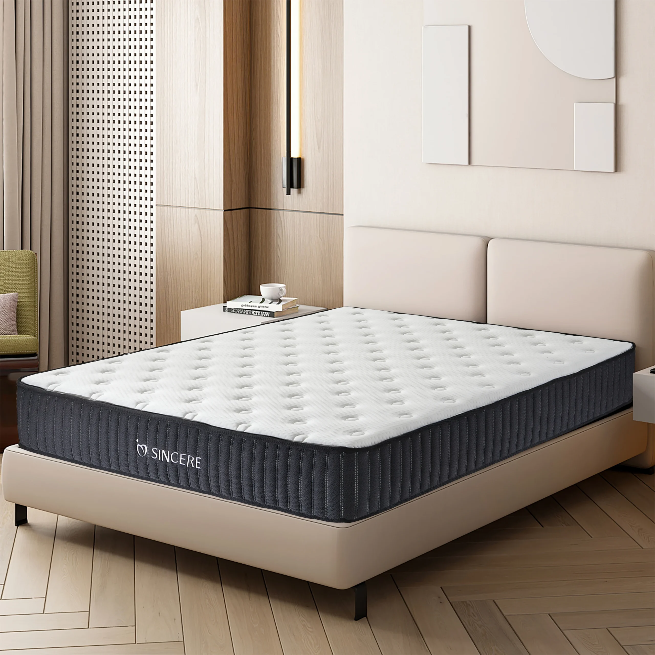 Comfort Line 23 cm Obojstranný antialergický taštičkový matrac s prešívaným poťahom H4 tvrdý matrac | Sincere - Image 3